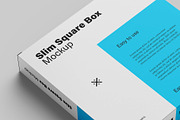 Slim Square Box Mockups - 6 views, a Mockup by Illusiongraphic (Thumbnail 13 of 15)