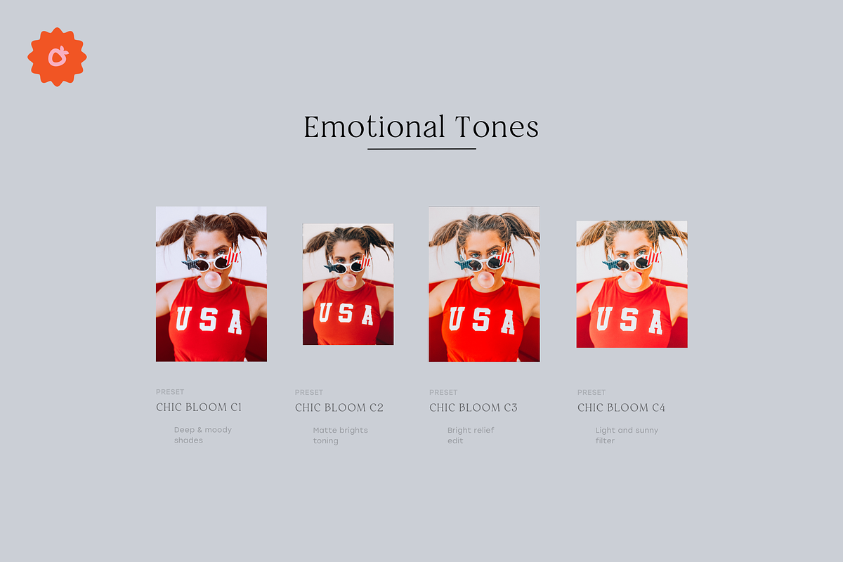 Chic Bloom – 4 Lightroom Presets Set, a Preset Add-On by SHOOM HOUSE (Photo 5 of 8)