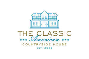 Vintage Classic American House Logo, a Branding & Logo Template by Buqancreative