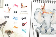 Babies of Africa. Watercolor Set, an Animal Illustration by OctopusArtis (Thumbnail 5 of 6)