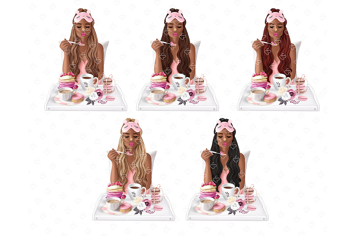 Morning clipart, fashion, a Food Illustration by Collart Studio (Photo 3 of 7)