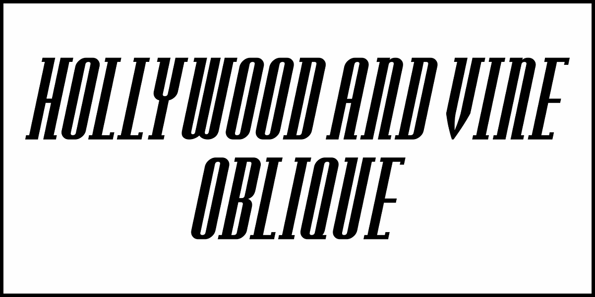 Hollywood and Vine JNL, a Sans Serif Font by Jeff Levine Fonts (Photo 4 of 5)
