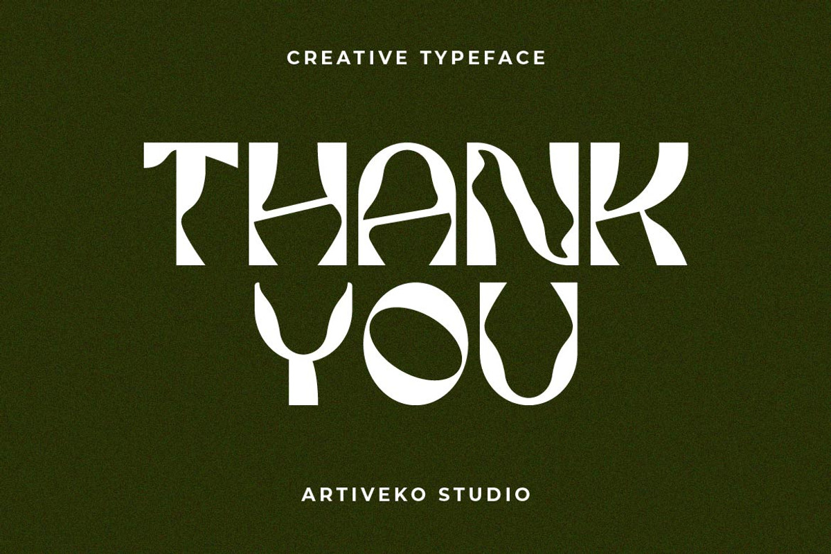 Ponno Creative Display Font, a Sans Serif Font by Artiveko (Photo 8 of 8)