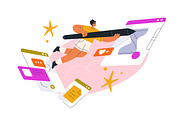 Digital content creators concept set, a Person Illustration by Good Studio (Thumbnail 8 of 14)