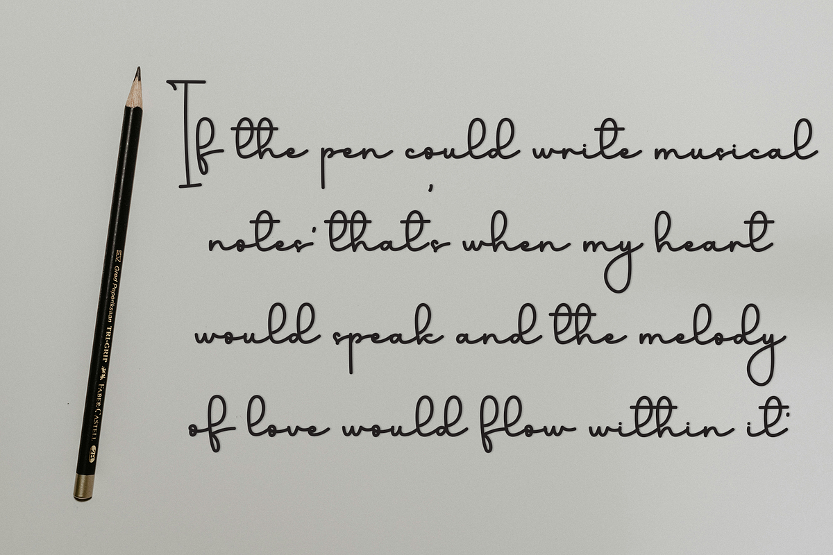 Calligraphy Present, a Handwritten Font by FreshTypeINK (Photo 3 of 8)