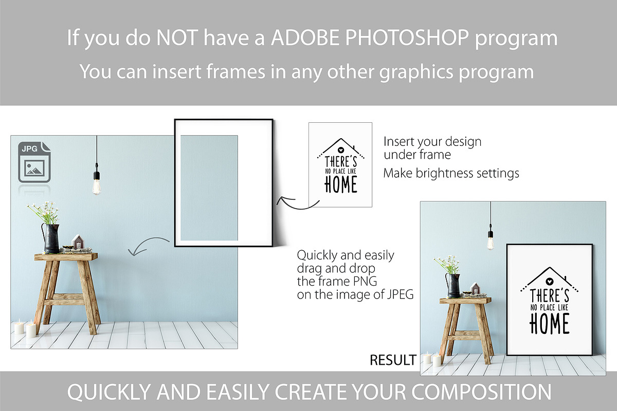 Frame Mockup Bundle Vol 3, a Print Template by Yuri-U (Photo 16 of 17)