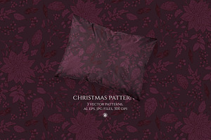 Christmas Vector Seamless Patterns