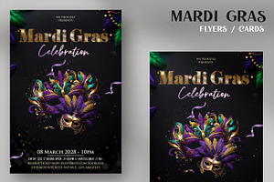 Mardi Gras Elegant Flyer (PSD)