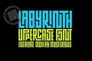 Labyrinth Upper Case Font, a Script Font by akropol (Thumbnail 1 of 4)