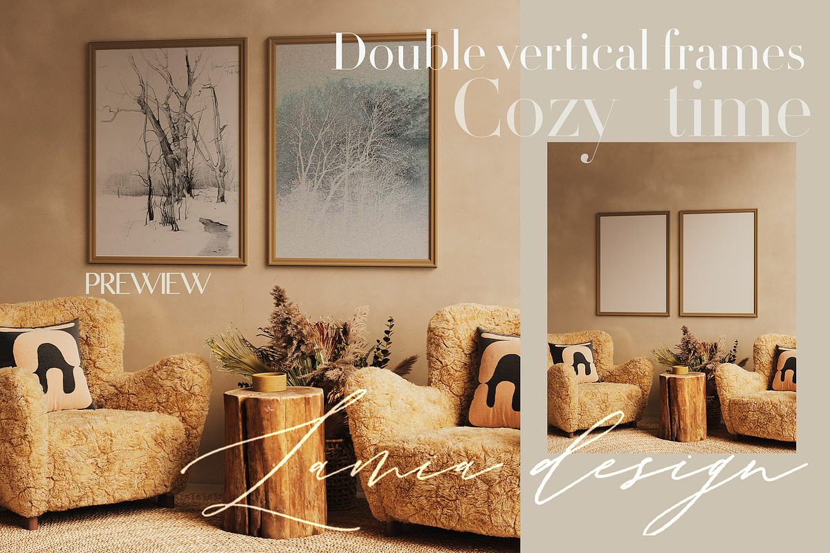 Warm Aesthetic Frame Mockup, a Household Mockup by LAMIA DESIGN (Photo 6 of 19)