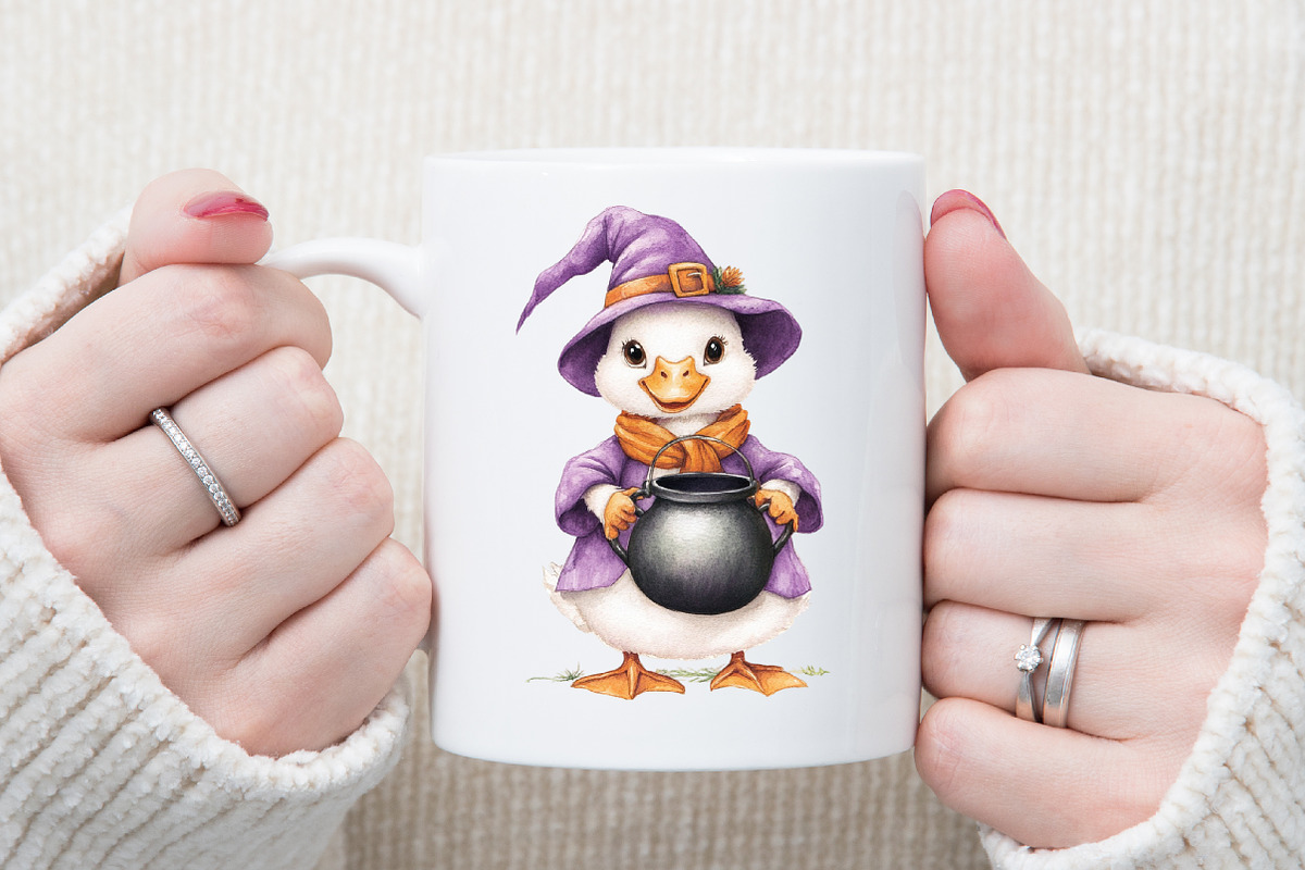 Witchy Goose Halloween Clipart Set, an Illustration by Sublimation Artist (Photo 5 of 6)
