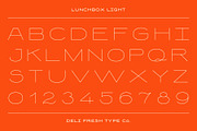 Lunchbox: A Simple Retro Font, a Sans Serif Font by DeliFreshTypeCo. (Thumbnail 2 of 8)