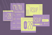Modern Art Deco Wedding Invitation, an Invitation Template by Aiyari Graphic (Thumbnail 3 of 3)