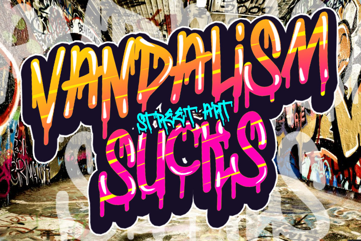 BOMBING GANG GRAFFITI BOLD FONT preview 2