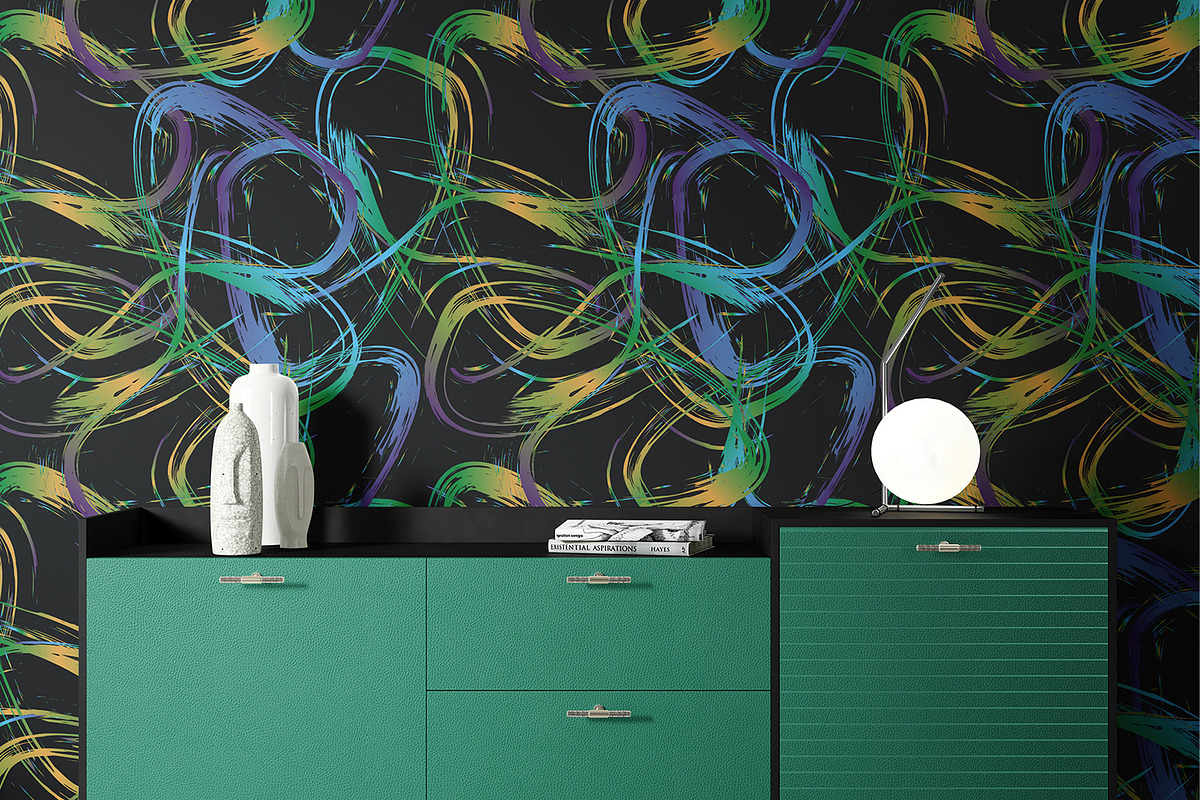 Colorful Paint Traces, a Wallpaper Graphic by MalyskaStudio (Photo 4 of 13)