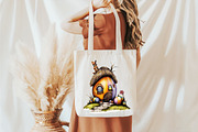 Whimsical Easter Egg House Clipart, an Illustration by designcity5 (Thumbnail 5 of 5)