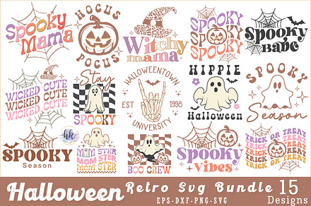 Halloween T-shirt Design Bundle., an Illustration by hkartist12