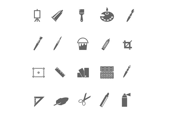 20 Art And Design Icons