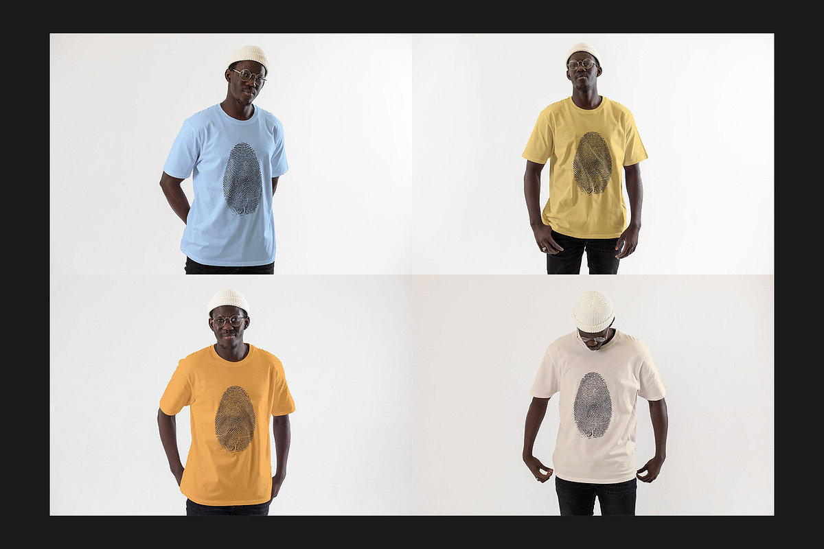 T-Shirt Mock-Up Set, a Shirt Mockup by Freeman Studio (Photo 7 of 17)
