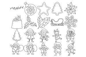 Christmas Winter Elements Set 5