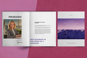 Purple Business Brochure Template