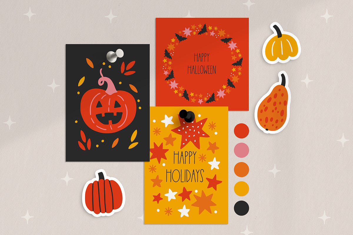 Halloween Kit #5, a Seasonal Illustration by miumiu (Photo 2 of 15)