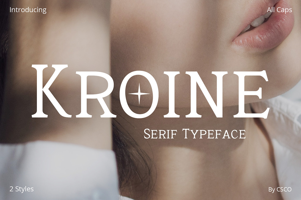 Kroine – Serif Typeface, a Serif Font by Craft Supply Co. (Photo 1 of 8)