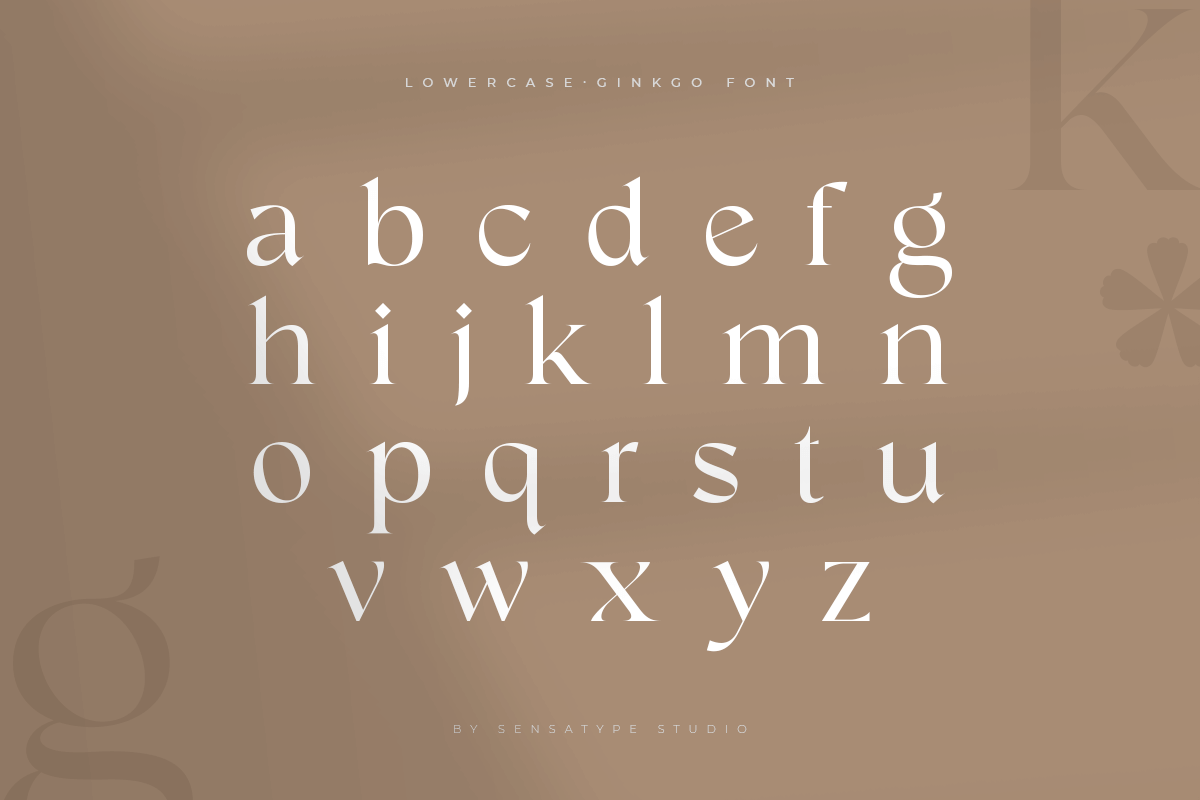 Ginkgo - Modern Classy Serif Font, a Serif Font by Sensatype (Photo 20 of 20)