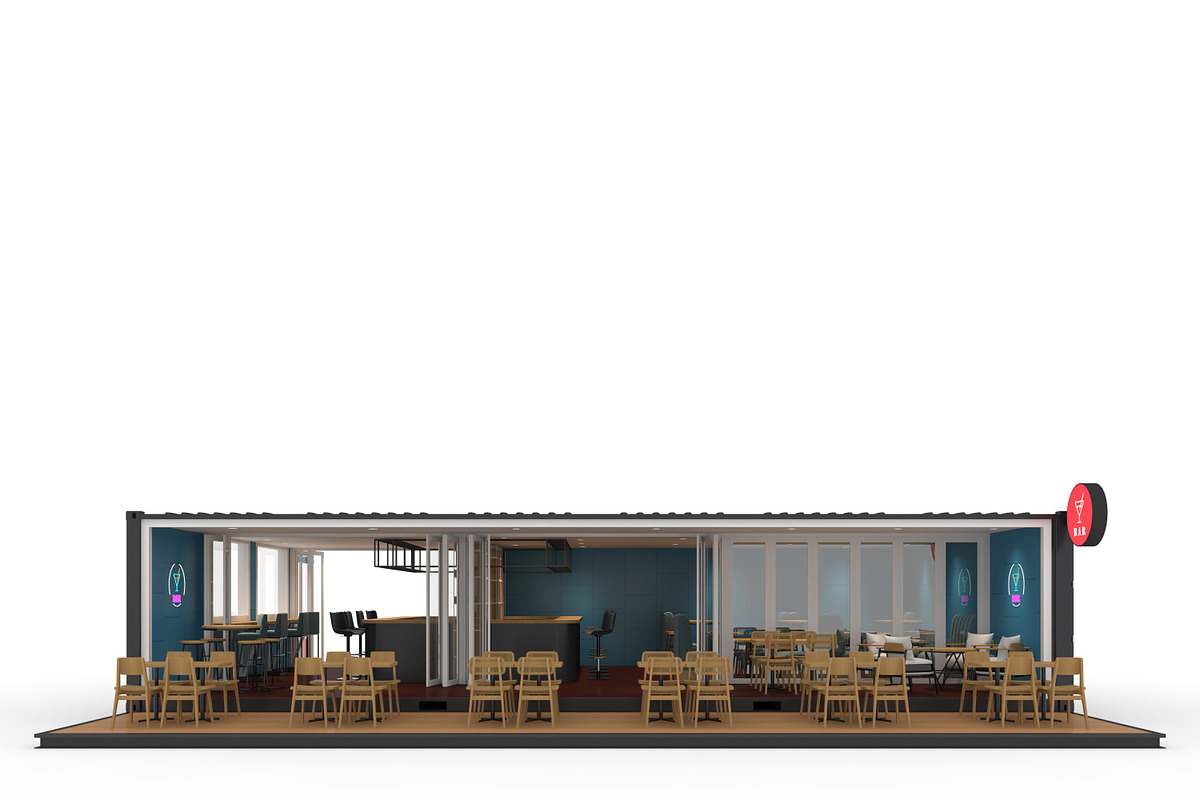 3D Model Container Bar 2, an Architecture 3D Model by SR 3D Visual (Photo 5 of 24)