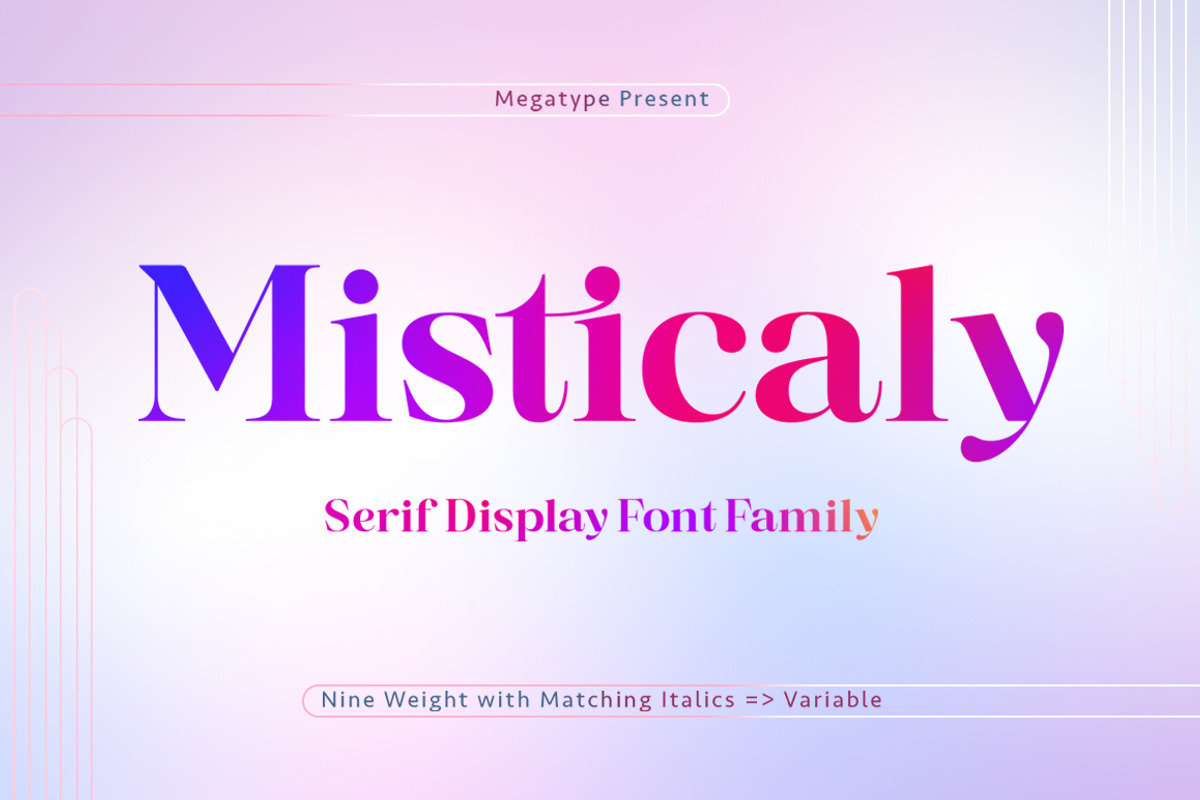 Misticaly Serif, a Serif Font by Megatype (Photo 1 of 20)