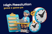 Business & Startup 3D Character Illu, a Characters & Person 3D Model by orenjidesign (Thumbnail 4 of 8)
