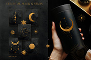 Gold Celestial Graphics Astrology, an Object Graphic by Under My Cozy Roof (Thumbnail 6 of 16)
