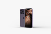 iPhone 14 Pro Mockup Set, an iPhone Mockup by zuhraabdullah (Thumbnail 11 of 11)