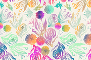 Floral Pop Art pattern, a Pattern Graphic by Anny Cecilia Walter (Thumbnail 2 of 4)