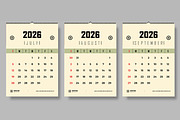 Minimal Calendar Template, a Stationery Template by ContestDesign (Thumbnail 4 of 5)