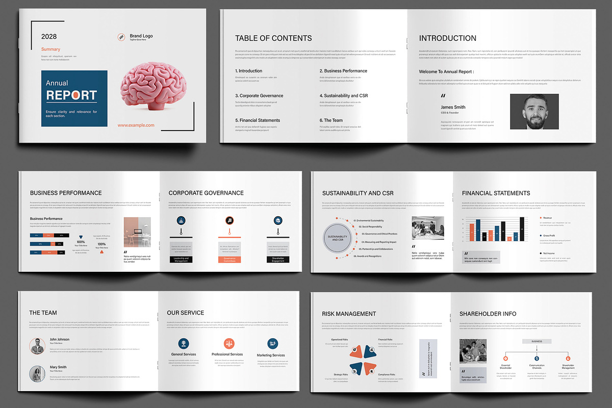 Business Annual Report, a Brochure Template by MightyDesign (Photo 1 of 9)
