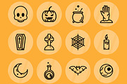Halloween Spooky Icons Set, a Templates & Theme by studiogstock (Thumbnail 3 of 3)