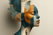 Elegant Woman and Botanical Elements, a Person Illustration by Virgo Studio (Thumbnail 2 of 2)