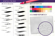 Crayon - Procreate Brush Pack, a Brush Add-On by Frankentoon Store (Thumbnail 7 of 7)