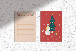 Christmas New Year Winter Postcards