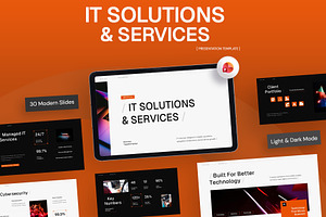 IT Solutions PowerPoint, a Presentation Template by New Coral Design