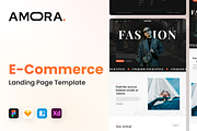 Amora - Fashion E-commerce Website, an UI Kit Template by Agensip Design Agency (Thumbnail 1 of 10)