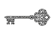 Ornamental Vintage Key SVG Bundle, an Illustration by Gaye Art (Thumbnail 18 of 31)