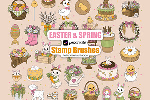 Procreate Easter and Spring brushes