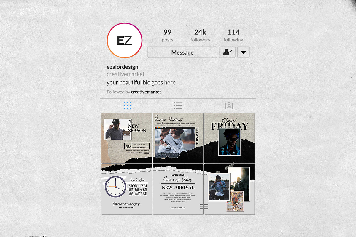 Diary Puzzle, a Social Media Template by Analogi Studio (Photo 9 of 12)