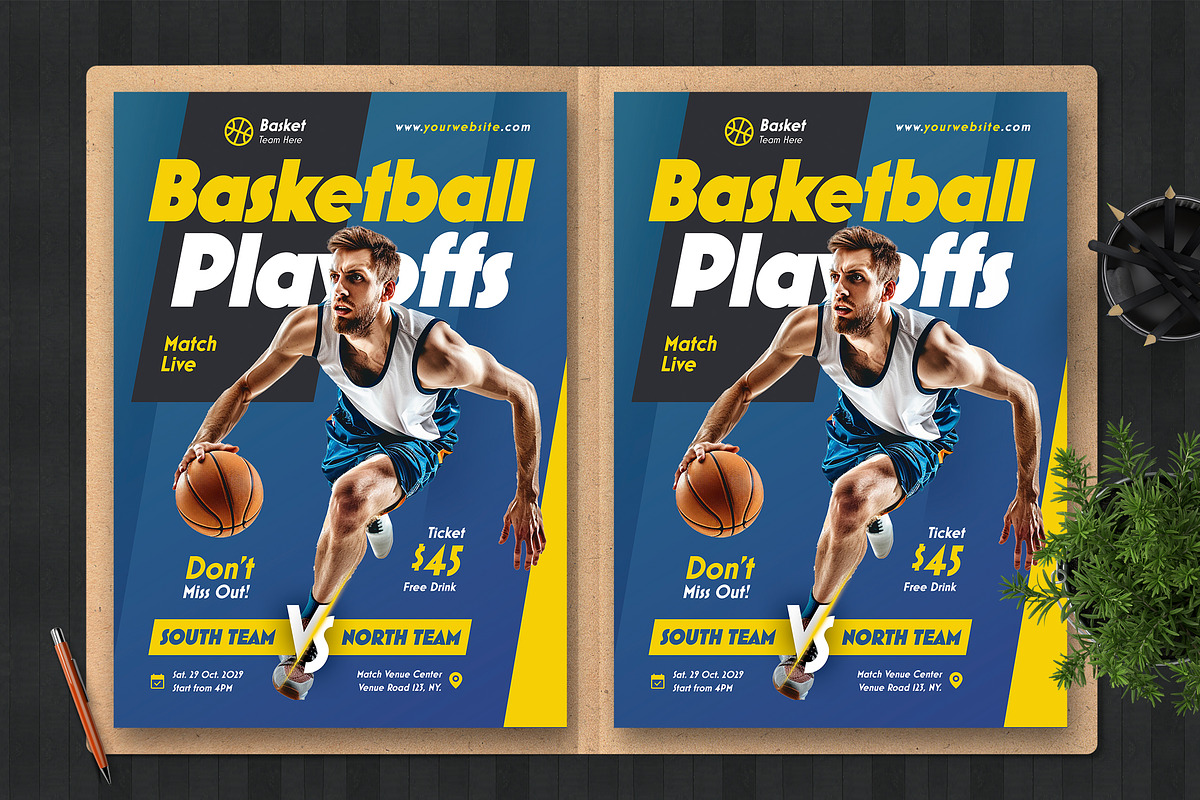 Basketball Playoffs Flyer Template, a Flyer Template by Boostock (Photo 6 of 6)