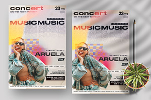 Concert Artist Event Flyer (PSD), a Flyer Template by PixelsDesign