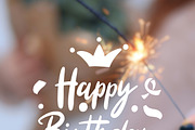 Happy Birthday Text with Stars and H, a Holiday Photo by idea_design (Thumbnail 10 of 10)