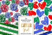 Cheerleader Repeatable Patterns, a Pattern Graphic by Masha  Studio (Thumbnail 8 of 8)
