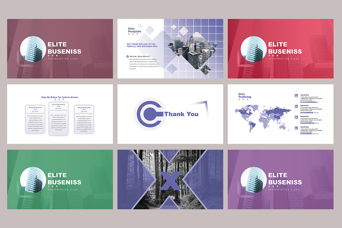 Elite Business PowerPoint Template, a Presentation Template by jorse (Photo 4 of 4)